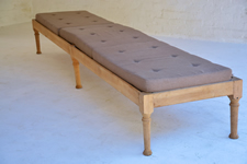 023 Oak daybeds with linen cushions.